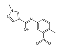 1H-Pyrazole-4-carboxamide,1-methyl-N-(4-methyl-3-nitrophenyl)-(9CI)结构式
