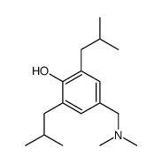 4-[(dimethylamino)methyl]-2,6-bis(2-methylpropyl)phenol结构式