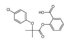 2-[2-(4-chlorophenoxy)-2-methylpropanoyl]oxybenzoic acid Structure