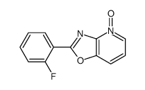 2-(2-fluorophenyl)-4-oxido-[1,3]oxazolo[4,5-b]pyridin-4-ium结构式