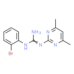 N-(2-Bromophenyl)-N'-(4,6-dimethylpyrimidin-2-yl)-guanidine结构式