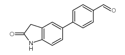 4-(2-Oxoindolin-5-yl)benzaldehyde结构式