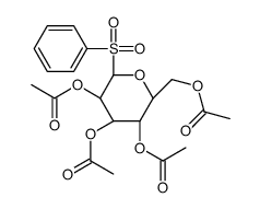 .beta.-D-Glucopyranose, 1-deoxy-1-(phenylsulfonyl)-, tetraacetate结构式