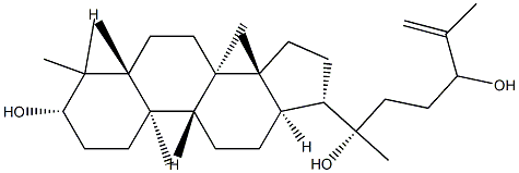 5α-Dammar-25-ene-3β,20,24-triol structure