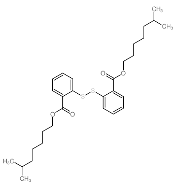 6-methylheptyl 2-[2-(6-methylheptoxycarbonyl)phenyl]disulfanylbenzoate结构式