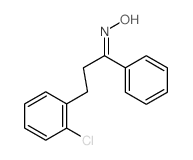 (NE)-N-[3-(2-chlorophenyl)-1-phenyl-propylidene]hydroxylamine Structure