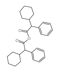 (2-cyclohexyl-2-phenylacetyl) 2-cyclohexyl-2-phenylacetate Structure