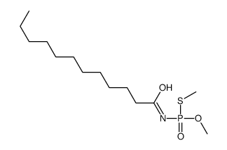 N-[methoxy(methylsulfanyl)phosphoryl]dodecanamide结构式