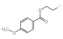 2-chloroethyl 4-methoxybenzoate Structure