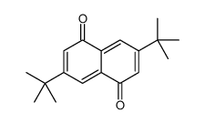 3,7-Di-tert-butylnaphthalene-1,5-dione structure