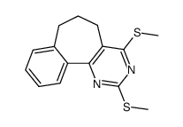 2,4-bis(methylthio)-6,7-dihydro-5H-benzo[6,7]cyclohepta[1,2-d]pyrimidine Structure