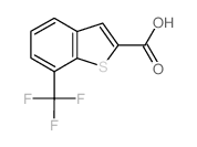 7-(三氟甲基)苯并[b]噻吩-2-羧酸结构式