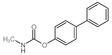 [1,1'-Biphenyl]-4-ol,4-(N-methylcarbamate)结构式