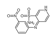 4-(3-nitroanilino)pyridine-3-sulfonamide结构式