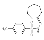 N-(cycloheptylideneamino)-4-methyl-benzenesulfonamide Structure