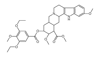 (3β,20α)-11,17α-Dimethoxy-18β-[(3,5-diethoxy-4-methoxybenzoyl)oxy]yohimban-16β-carboxylic acid methyl ester结构式