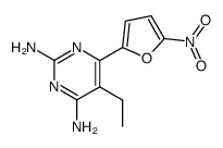 2,4-diamino-6-(5-nitrofuryl-2)-5-ethylpyrimidine结构式