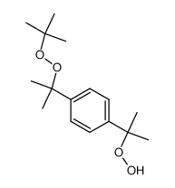 1-(1-methyl-1-tert-butylperoxyethyl)-4-(1-hydroperoxy-1-methylethyl)benzene Structure