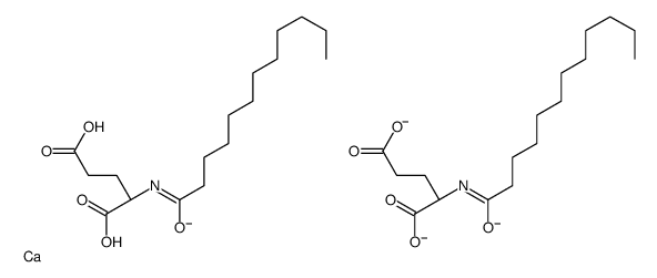 calcium N-(1-oxododecyl)-L-glutamate (1:2)结构式