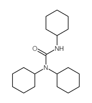 Urea,N,N,N'-tricyclohexyl- Structure