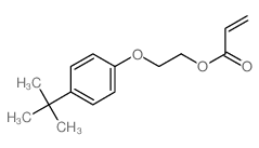 2-(4-tert-butylphenoxy)ethyl prop-2-enoate结构式