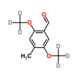 4-Methyl-2,5-bis[(2H3)methyloxy]benzaldehyde结构式