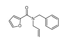 N-benzyl-N-prop-2-enylfuran-2-carboxamide结构式