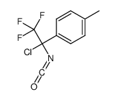 1-(1-chloro-2,2,2-trifluoro-1-isocyanatoethyl)-4-methylbenzene Structure