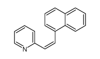 cis-1-(1-naphthyl)-2-(2-pyridyl)-ethylene Structure
