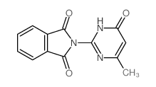 2-(4-methyl-6-oxo-3H-pyrimidin-2-yl)isoindole-1,3-dione Structure