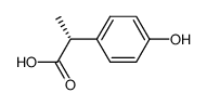 (2R)-2-(4-Hydroxyphenyl)propionic acid, (R)-(4-Hydroxyphenyl)(methyl)acetic acid, 4-[(1R)-1-Carboxyethyl]phenol structure