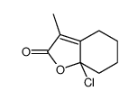 7a-chloro-3-methyl-4,5,6,7-tetrahydro-1-benzofuran-2-one结构式