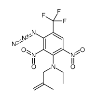 3-azido-N-ethyl-N-(2-methylprop-2-enyl)-2,6-dinitro-4-(trifluoromethyl)aniline Structure