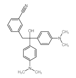 3-[2,2-bis(4-dimethylaminophenyl)-2-hydroxy-ethyl]benzonitrile结构式