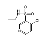 4-氯-N-乙基-3-吡啶磺酰胺结构式