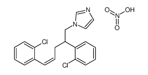 1-[2,5-bis(2-chlorophenyl)pent-4-enyl]imidazole,nitric acid结构式
