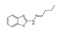 Butanal, 2-benzothiazolylhydrazone (9CI) structure