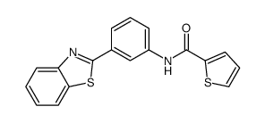 N-[3-(1,3-benzothiazol-2-yl)phenyl]thiophene-2-carboxamide Structure