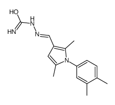 [(E)-[1-(3,4-dimethylphenyl)-2,5-dimethylpyrrol-3-yl]methylideneamino]urea结构式