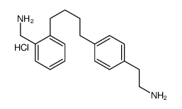 2-[4-[4-[2-(aminomethyl)phenyl]butyl]phenyl]ethanamine,hydrochloride结构式