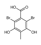 2,6-dibromo-3,5-dihydroxy-4-methylbenzoic acid Structure