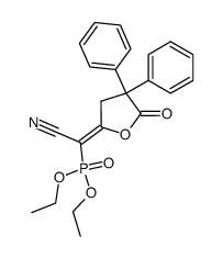 {Cyano-[5-oxo-4,4-diphenyl-dihydro-furan-(2Z)-ylidene]-methyl}-phosphonic acid diethyl ester结构式