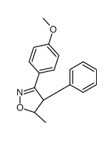 (4R,5S)-3-(4-methoxyphenyl)-5-methyl-4-phenyl-4,5-dihydro-1,2-oxazole Structure