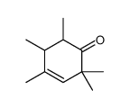 2,2,4,5,6-pentamethylcyclohex-3-en-1-one结构式