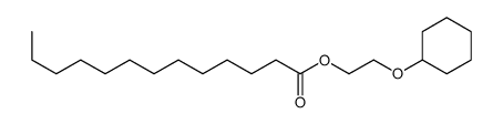 2-cyclohexyloxyethyl tridecanoate结构式