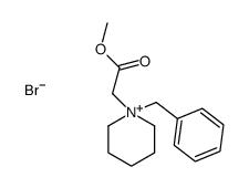 methyl 2-(1-benzylpiperidin-1-ium-1-yl)acetate,bromide结构式