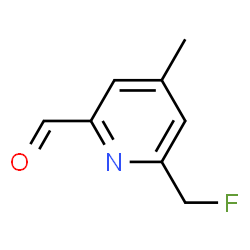 2-Pyridinecarboxaldehyde, 6-(fluoromethyl)-4-methyl- (9CI) Structure