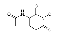 N-Hydroxy-Nα-acetyl-glutarimid Structure