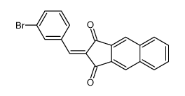 2-[(3-bromophenyl)methylidene]cyclopenta[b]naphthalene-1,3-dione结构式