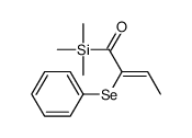 2-phenylselanyl-1-trimethylsilylbut-2-en-1-one结构式